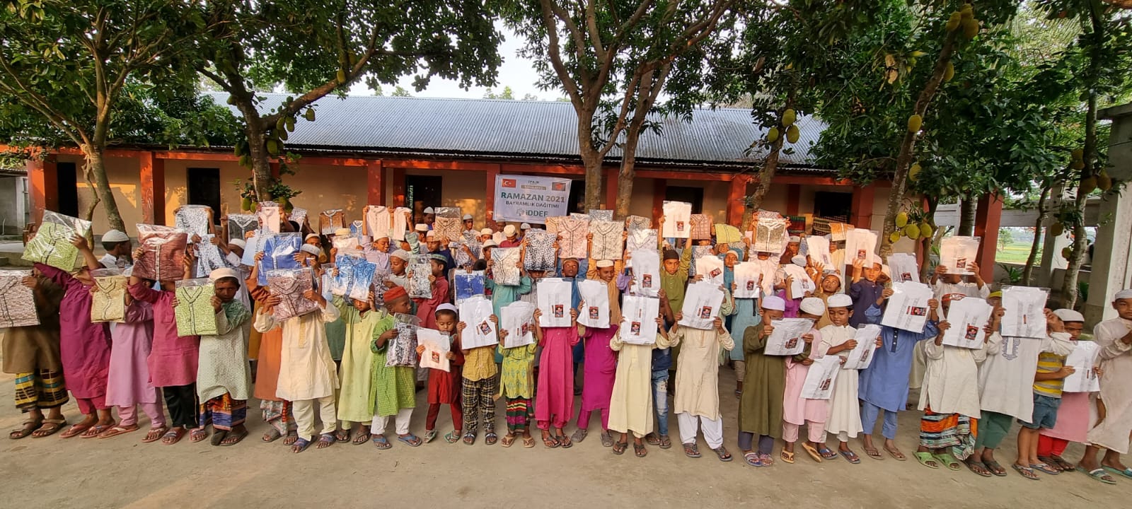 Distribution of Eid gifts